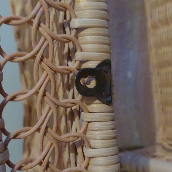 Vintage Boho Wicker Shelf - Picture 3 of 14